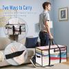 imageBAGAIL Heavy Duty Moving Bags with Strong Handle Extra Large Moving Boxes Storage Tote for Clothes College Moving SuppliesBlue 4 PackClear