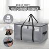 imageBAGAIL Heavy Duty Moving Bags with Strong Handle Extra Large Moving Boxes Storage Tote for Clothes College Moving SuppliesBlue 4 PackGrey