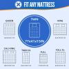 imageBAGAIL Mattress Bags for Moving Mattress Covers with Heavy Duty Handles Reusable Mattress Storage Bag for Moving SuppliesBlue QueenBlue
