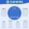 imageBAGAIL Mattress Bags for Moving Mattress Covers with Heavy Duty Handles Reusable Mattress Storage Bag for Moving SuppliesBlue QueenBlue