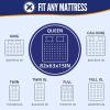 imageBAGAIL Mattress Bags for Moving Mattress Covers with Heavy Duty Handles Reusable Mattress Storage Bag for Moving SuppliesBlue QueenNavy