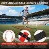 imageBAGAIL Soccer Goals for Backyard Set 2 of 6 x 4ft Portable Pop Up Soccer Nets Foldable Training Equipment with Soccer Ball Ladder Cones Targets for Outdoor GamesBlack