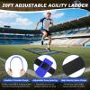 imageBAGAIL Soccer Goals for Backyard Set 2 of 6 x 4ft Portable Pop Up Soccer Nets Foldable Training Equipment with Soccer Ball Ladder Cones Targets for Outdoor GamesBlue