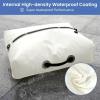 imageBAGAIL TPU Vacuum Bag for Travel Reusable Compression Bag with IPX8 Waterproof Zipper Save Space for Suitcase Backpack and Carry on White Large With PumpWHITE