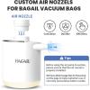 imageBAGAIL TPU Vacuum Bag for Travel Reusable Compression Bag with IPX8 Waterproof Zipper Save Space for Suitcase Backpack and Carry on White Large With PumpGREEN