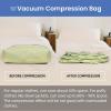 imageBAGAIL TPU Vacuum Bag for Travel Reusable Compression Bag with IPX8 Waterproof Zipper Save Space for Suitcase Backpack and Carry on White Large With PumpGREEN