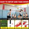 imageBAGAIL Volleyball Net 12ft20ft Portable Volleyball Net for Backyard  Adjustable Height HeavyDuty Frame Freestanding Design  Portable OutdoorIndoor Volleyball Set with Carry Bag12ft