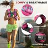 imageBAGAIL Weighted Vest 5lbs8lbs10lbs12lbs15lbs20lbs25lbs30lbs Weight Vest with Detachable Phone Pouch Rucking Vest for Women Men Walking Weight Loss Training RunningPink