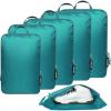 imageBAGAIL 4 Set6 Set Ultralight Compression Packing Cubes Packing Organizer for Travel Accessories Luggage Suitcase BackpackTeal