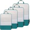 imageBAGAIL 4 Set6 Set Ultralight Compression Packing Cubes Packing Organizer for Travel Accessories Luggage Suitcase BackpackThe Teal
