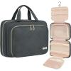 imageBAGAIL Hanging Toiletry Bag for Women Waterresistant Cosmetic Bag Large Capacity Travel Makeup Organizer for FullSized Travel EssentialsClassicJewelry Bag PinkGrey