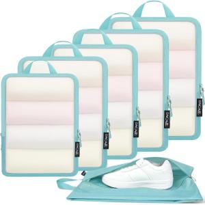 imageBAGAIL 4 Set6 Set Ultralight Compression Packing Cubes Packing Organizer for Travel Accessories Luggage Suitcase Backpack6Dusty Blue