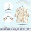 imageBAGAIL Kids Velvet Hangers 11 Inches Childrens Clothes Hangers NonSlip Baby Hangers for InfantToddler Pink15packGrey15