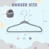imageBAGAIL Kids Velvet Hangers 11 Inches Childrens Clothes Hangers NonSlip Baby Hangers for InfantToddler Pink15packGrey15