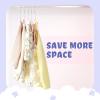 imageBAGAIL Kids Velvet Hangers 11 Inches Childrens Clothes Hangers NonSlip Baby Hangers for InfantToddler Pink15packPink15