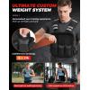 imageBAGAIL Adjustable Weighted Vest 410lb1218lb2032lb Rucking Vest for Women ampamp Men with 6 Weights ampamp Large Pocket Weight Vest for Home Workouts Running Walking and Strength TrainingBlue