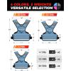 imageBAGAIL Adjustable Weighted Vest 410lb1218lb2032lb Rucking Vest for Women ampamp Men with 6 Weights ampamp Large Pocket Weight Vest for Home Workouts Running Walking and Strength TrainingBlue