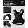 imageBAGAIL Adjustable Weighted Vest 410lb1218lb2032lb Rucking Vest for Women ampamp Men with 6 Weights ampamp Large Pocket Weight Vest for Home Workouts Running Walking and Strength TrainingBlack