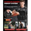 imageBAGAIL Adjustable Weighted Vest 410lb1218lb2032lb Rucking Vest for Women ampamp Men with 6 Weights ampamp Large Pocket Weight Vest for Home Workouts Running Walking and Strength TrainingBlack