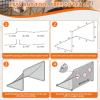 imageBAGAIL Soccer Goal 2in1 Soccer Net with Targets 6x4 FT Pop Up Soccer Trainer for Backyard with Detachable Target Cloth and Carry Bag Indoor Outdoor Fun Soccer GameOrange