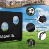 imageBAGAIL Soccer Goal 2in1 Soccer Net with Targets 6x4 FT Pop Up Soccer Trainer for Backyard with Detachable Target Cloth and Carry Bag Indoor Outdoor Fun Soccer GameBlack