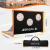 imageBAGAIL Soccer Goal 2in1 Soccer Net with Targets 6x4 FT Pop Up Soccer Trainer for Backyard with Detachable Target Cloth and Carry Bag Indoor Outdoor Fun Soccer GameOrange