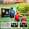 imageBAGAIL Soccer Goal 2in1 Soccer Net with Targets 6x4 FT Pop Up Soccer Trainer for Backyard with Detachable Target Cloth and Carry Bag Indoor Outdoor Fun Soccer GameOrange