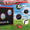 imageBAGAIL Soccer Goal 2in1 Soccer Net with Targets 6x4 FT Pop Up Soccer Trainer for Backyard with Detachable Target Cloth and Carry Bag Indoor Outdoor Fun Soccer GameRed