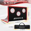 imageBAGAIL Soccer Goal 2in1 Soccer Net with Targets 6x4 FT Pop Up Soccer Trainer for Backyard with Detachable Target Cloth and Carry Bag Indoor Outdoor Fun Soccer GameRed