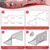 imageBAGAIL Soccer Goal 2in1 Soccer Net with Targets 6x4 FT Pop Up Soccer Trainer for Backyard with Detachable Target Cloth and Carry Bag Indoor Outdoor Fun Soccer GameRed