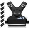 imageBAGAIL Adjustable Weighted Vest 410lb1218lb2032lb Rucking Vest for Women ampamp Men with 6 Weights ampamp Large Pocket Weight Vest for Home Workouts Running Walking and Strength TrainingBlack