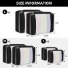 imageBAGAIL 6 Set8 Set10 Set Packing Cubes Various Sizes Packing Organizer for Travel Accessories Luggage Carry On Suitcase06Black