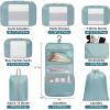 imageBAGAIL 6 Set8 Set10 Set Packing Cubes Various Sizes Packing Organizer for Travel Accessories Luggage Carry On Suitcase08Dusty Blue