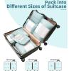 imageBAGAIL 6 Set8 Set10 Set Packing Cubes Various Sizes Packing Organizer for Travel Accessories Luggage Carry On Suitcase08Dusty Blue