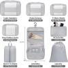 imageBAGAIL 6 Set8 Set10 Set Packing Cubes Various Sizes Packing Organizer for Travel Accessories Luggage Carry On Suitcase08Light Grey