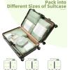 imageBAGAIL 6 Set8 Set10 Set Packing Cubes Various Sizes Packing Organizer for Travel Accessories Luggage Carry On Suitcase08Matcha Green