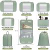 imageBAGAIL 6 Set8 Set10 Set Packing Cubes Various Sizes Packing Organizer for Travel Accessories Luggage Carry On Suitcase08Matcha Green