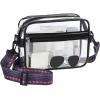 imageBAGAIL Clear Bag Stadium Approved Crossbody Shoulder Messenger and Clear Tote Bag with Separate Zippered Pouch