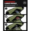 imageBAGAIL Adjustable Weighted Vest 410lb1218lb2032lb Rucking Vest for Women ampamp Men with 6 Weights ampamp Large Pocket Weight Vest for Home Workouts Running Walking and Strength TrainingGreen