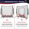 imageBAGAIL 7x7 FT Baseball ampamp Softball Net Replacement Net Only No Frame 7Strand Heavy Duty Knotless Polyester Replacement Baseball Net for Baseball Pitching Hitting and ThrowingBlack  Full Mouth Version