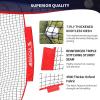 imageBAGAIL 7x7 FT Baseball ampamp Softball Net Replacement Net Only No Frame 7Strand Heavy Duty Knotless Polyester Replacement Baseball Net for Baseball Pitching Hitting and ThrowingRed  Strike Zone Version