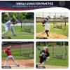 imageBAGAIL 7x7 FT Baseball ampamp Softball Net Replacement Net Only No Frame 7Strand Heavy Duty Knotless Polyester Replacement Baseball Net for Baseball Pitching Hitting and ThrowingBlack  Strike Zone Version