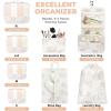imageBAGAIL 9 Set Packing Cubes Luggage Packing Organizers for Travel AccessoriesPink floral