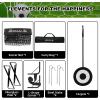 imageBAGAIL Soccer Goal 4x3 FT Soccer Practice Net with Goal Pop Up Soccer Goal for Backyard Portable Soccer Training Equipment with Carry Bag Fun Soccer Game Indoor and OutdoorBlack