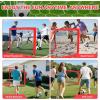 imageBAGAIL Soccer Goal 4x3 FT Soccer Practice Net with Goal Pop Up Soccer Goal for Backyard Portable Soccer Training Equipment with Carry Bag Fun Soccer Game Indoor and OutdoorRed