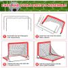 imageBAGAIL Soccer Goal 4x3 FT Soccer Practice Net with Goal Pop Up Soccer Goal for Backyard Portable Soccer Training Equipment with Carry Bag Fun Soccer Game Indoor and OutdoorRed