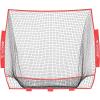 imageBAGAIL 7x7 FT Baseball ampamp Softball Net Replacement Net Only No Frame 7Strand Heavy Duty Knotless Polyester Replacement Baseball Net for Baseball Pitching Hitting and ThrowingRed  Full Mouth Version