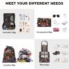 imageBAGAIL 8 Set Packing Cubes Luggage Packing Organizer Bags for Travel AccessoriesBlack FloralBlack Floral