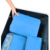 imageBAGAIL 8 Set Packing Cubes Luggage Packing Organizer Bags for Travel AccessoriesBlack FloralLight Blue