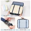 imageBAGAIL 8 Set Packing Cubes Luggage Packing Organizer Bags for Travel AccessoriesBlack FloralNavy Leaf